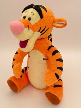 1999 Matel Disney Talking Stuffed Tigger 10.5" Plush Pooh Toy - TESTED/WORKING